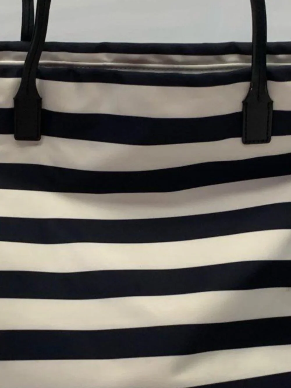 Kate Spade Blake Avenue Taden Striped Tote Bag Black & White